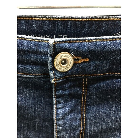St John's Bay Jeans Women's Size 26 W Short Blue Skinny Leg Cotton Blend - Picture 4 of 6